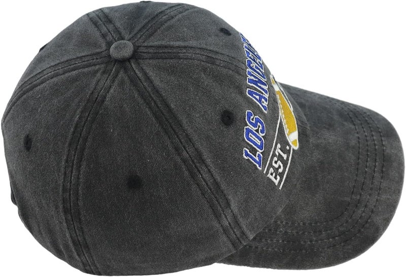 Terojnkl Embroidered City Football Hat for Men Women, Adjustable Unisex Cotton Fans Baseball Cap - Image 4